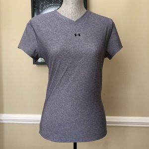 Under Armour Compression V-Neck Large EUC